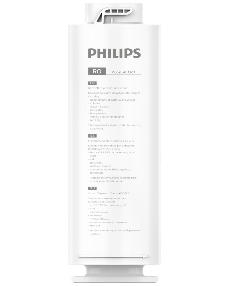 AUT767/10 Картридж обратноосмотический для системы фильтрации AUT3015/10, PHILIPS Аксессуары