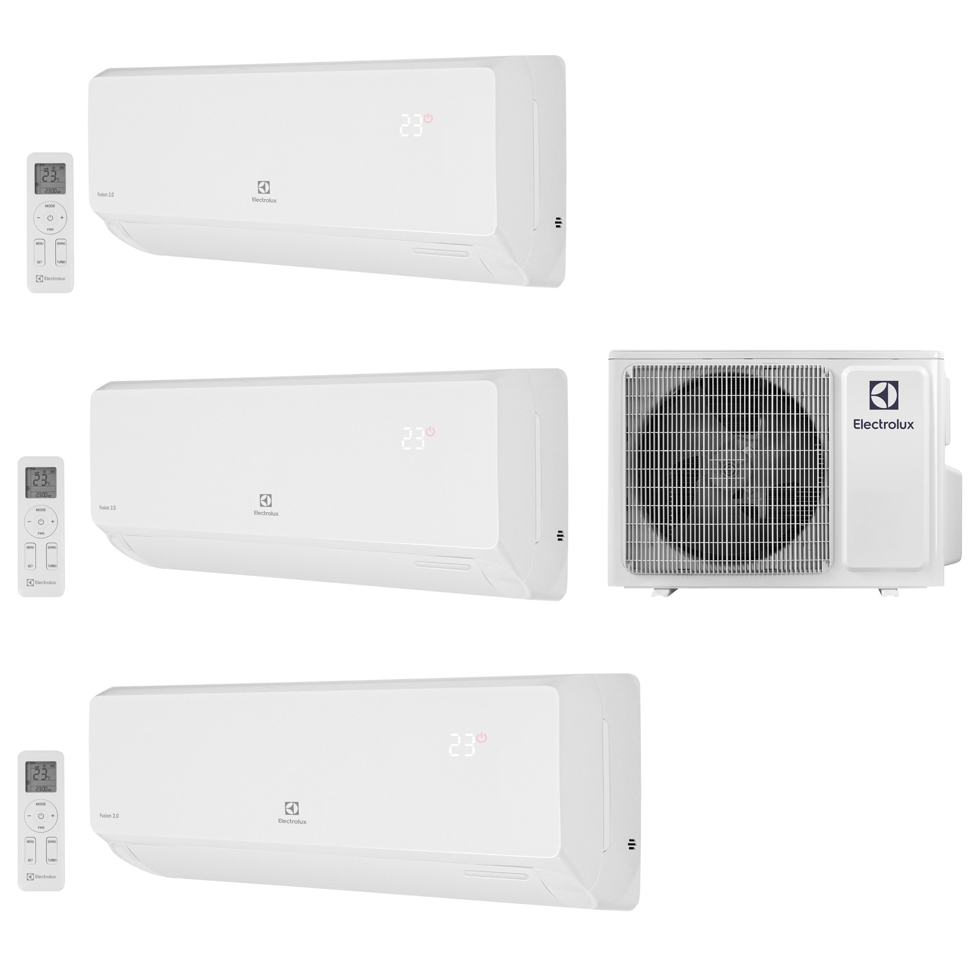 Мульти сплит-система Electrolux EACS/I-12+07+07 НMB FMI-24-3/N8_ERP комплект, Мульти сплит-системы